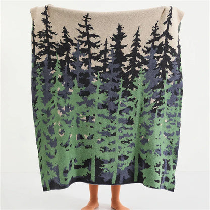 DecorBites™ Kawaii Bee Pattern Cozy Blanket - Super Soft White Spot Edge Design