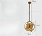 DecorBites™ Glass LED Chandeliers for Living Room Bedroom Kitchen Pendant Lamp