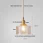 DecorBites™ Green Glass LED Pendant Light: Nordic Modern Hanging Lamp for Dining & Bedroom