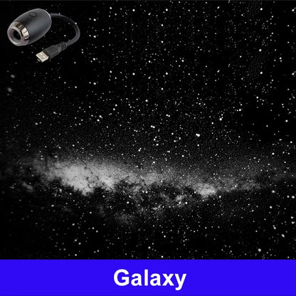 Romantic LED Starry Sky Night Light USB Powered Saturn Galaxy Projector Lamp for Car Roof Party Room Ceiling Decor Plug and Play