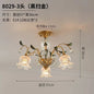 DecorBites™ Glass Flower Chandelier: Elegant Retro High-End Lobby Main Light for Home, Restaurant