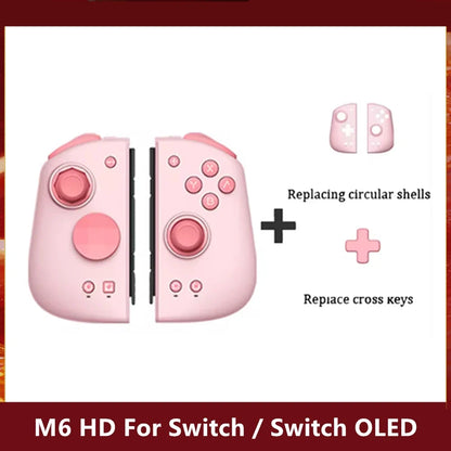 MOBAPAD Gamepad  M6/M6 HD Gemini 2 Game Controller,Joypad with Hall Joystick Left Right Handle Grip Console for Switch NS OLED