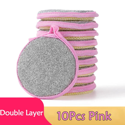 5/10/20pcs Double Side Dishwashing Sponge Dish Washing Brush Pan Pot