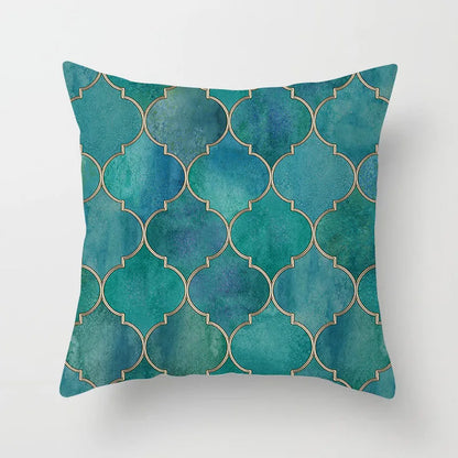 DecorBites™ Leaf Feather Cushion Covers Geometric Heart Print Pillowcase Home Decor