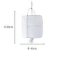 DecorBites™ Linen Cloth Pendant Light: Elegant Bohemian Fabric Chandelier for Home, Restaurant, Hotel