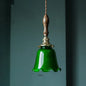 DecorBites™ Green Glass LED Pendant Light for Home, Restaurant, Bar, and Loft Style Decor.