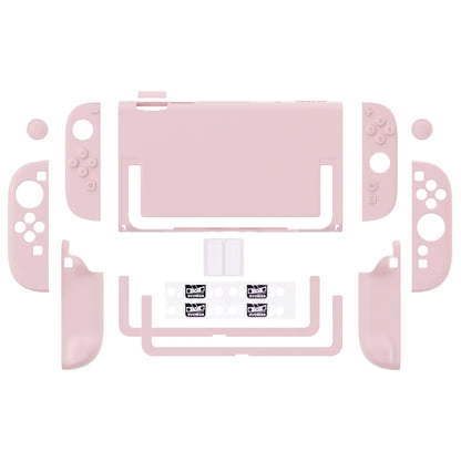 PlayVital Solid Color Protective Case for Nintendo Switch 2, Anti-Scratches Hard Shell Dockable Grip Cover with  Foldable Stand
