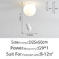 DecorBites™ Kids Cartoon Panda Polar Bear Ceiling Light Chandelier for Boys and Girls' Bedroom