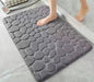 40x60cm/50x80cm Bath Rugs Mat Non Slip Cobblestone Embossed Carpets