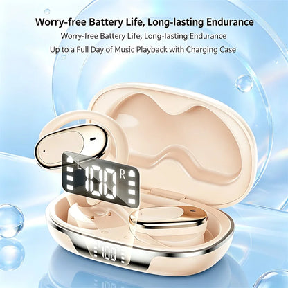 True Wireless Bluetooth Headsets ENC Noise Reduction Hanging Ear Long Battery Life 9D Stereo LED Digital Display Touch Earphones