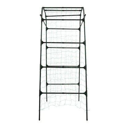 Garden Arch Trellis 82.7in Tall, Climbing Plant Support 35.4x31.5in, Steel Arbor for Cucumber Grape Vine Tomato
