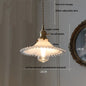 DecorBites™ Glass LED Pendant Lamp with Wood Handle - Modern Nordic Hanging Light