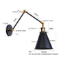 DecorBites™ LED Long Arm Wall Lamp with Pull Chain Switch for Home Hotel Bathroom