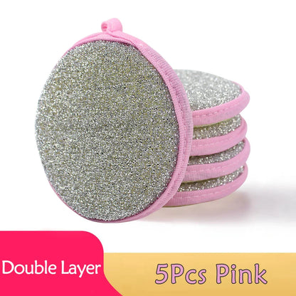 5/10/20pcs Double Side Dishwashing Sponge Dish Washing Brush Pan Pot