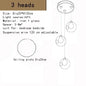 DecorBites™ LED Chandelier: Modern Lighting for Living, Dining, and Staircase Areas