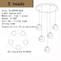 DecorBites™ LED Chandelier: Modern Lighting for Living, Dining, and Staircase Areas