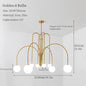 DecorBites™ LED Pendant Chandelier for Living Room Bedroom Decor