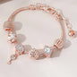 Bohemian Pink Cherry Blossom Love Bracelet Pendant Bead Design Summer