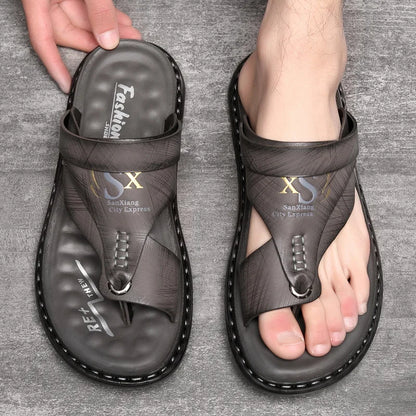 Brand Men's Sandals Summer Soft Soled Anti Slip Beach Shoes Male