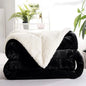 Multi-size Warm Thickening Fleece Blanket Reversible Soft Fluffy Home Company Large Bed Double-layer Throw Blankets Gift