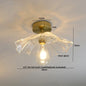 DecorBites™ Green Glass LED Ceiling Lamp for Home Living Room and Hallway Lighting