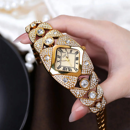 New Women Watch Light Luxury Brand Diamond Inlaid Bracelet Watches