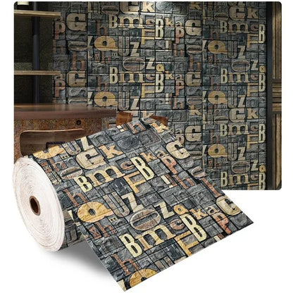 3D Foam Brick Wall Panels Stickers Self Adhesive Waterproof Living