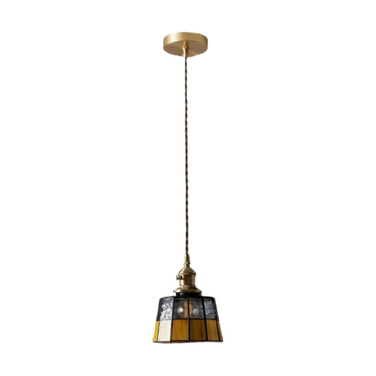 DecorBites™ Japanese Vintage LED Copper Pendant Lamp for Kitchen Bar Cafe Living Room