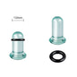 2pcs Glass Ear Gauges Stretching Kit Short Taper Expander 1.6-16mm