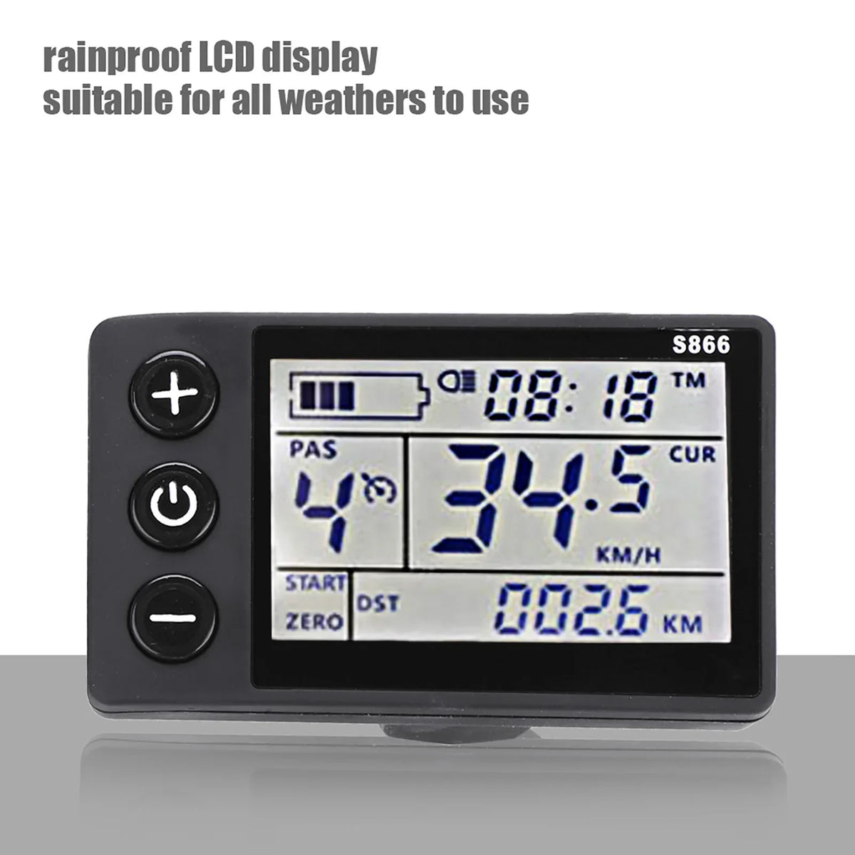 Electric Bike Controller 24V‑48V 13A Brushless Controller with LCD Display Panel E-scooter Meter Control for 22.5mm Handlebar