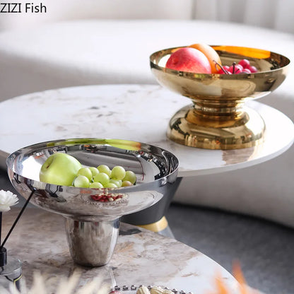 DecorBites™ High-Legged Fruit Bowl Tray for Living Room Coffee Table & Snacks