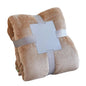 Durable Blanket Solid Color Flannel Throw Blanket Lightweight Plush Bed Cover Soft Fuzzy Sofa Blanket for Cozy Nap Sleeping