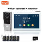 Anjielo 2-Wire TUYA Smart Video Intercom Doorbell Wired 1080P Waterproof Camera WIFI 7/10inch IPS Touch Screen Support IP CCTV