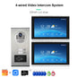 ANJIELO 2-12 Units Apartment Doorbell Video Intercom System Digital Frame Background Music Detection Preview NEW 2026