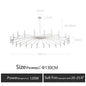 DecorBites™ LED Ceiling Chandelier: Minimalist Nordic Home Lighting for Living Room, Bedroom, Dining Area