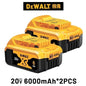 100% Original Dewalt 20V 6000mah Power Tool Battery Dcb206 Dcb205