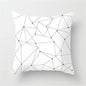 DecorBites™ Heart Stripe Pillow Cases | Black & White Polyester Cushion Covers