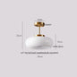 DecorBites™ Glass LED Ceiling Lamp Copper Walnut Modern Living Room Lighting Fixtures