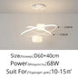 DecorBites™ LED Chandelier: Modern White Hanging Light for Living Room Kitchen, Indoor Decor Lamps