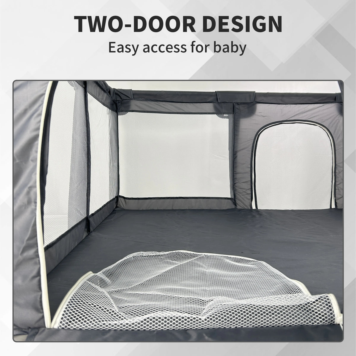 48"x48" Baby Playpen - Large Open-Floor Activity Center with Learning