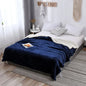 Lamb wool flannel blanket Nordic light luxury style quilt blanket Double layer thickened blanket