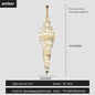DecorBites™ K9 Deluxe Crystal Pendant Chandelier: Dazzling LED Ceiling Light for Modern Elegance