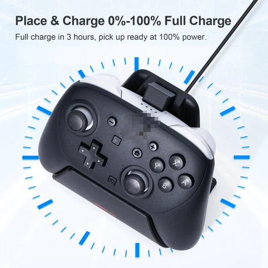 Charging Dock Station For Switch2 Pro Game Controller Fast Charger With Led Indicator Light For Nintendeo Switch 2 Accessory