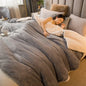 Wool Throw Blanket Keep Warm Winter Bed Blankets Double Sided Queen Duvet Cover Camping Double Bed Cover Bedspread On The Bed