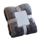 Foldable Blanket Solid Color Flannel Throw Blanket Lightweight Plush Bed Cover Soft Fuzzy Sofa Blanket for Cozy Nap Sleeping