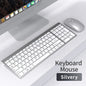Wireless Keyboard and Mouse Combo Bluetooth 5.0 & 2.4G Rechargeable Multimedia Keyboard Mouse Set for Laptop PC TV iPad Android