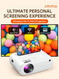 Projector, wireless Wi-Fi projector, full HD 1080P portable projector, suitable for movie projection on iOS/Android phones/tablets/laptops/PCs/USB drives/DVDs