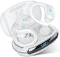 Bluetooth 5.3 Headphones True Wireless Earbuds Bass Stereo Sound with LED Power Display Case 60H Playback Earphones With Mic ENC