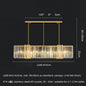 DecorBites™ Luxe E14 LED Crystal Pendant Chandelier: Elegant Dining Room Lighting