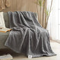 Jacquard Style Thickened Double Layer Winter Lamb Plush Blanket Pink Ghost Printed Quilt Flannel Sofa Cover Coral Velvet Blanket